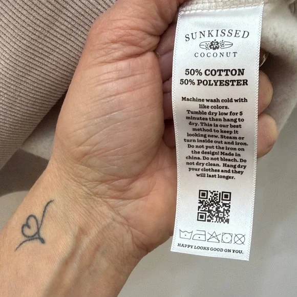 Sunkissed Beige Hoodie and Shorts Set - Picture 7 of 7